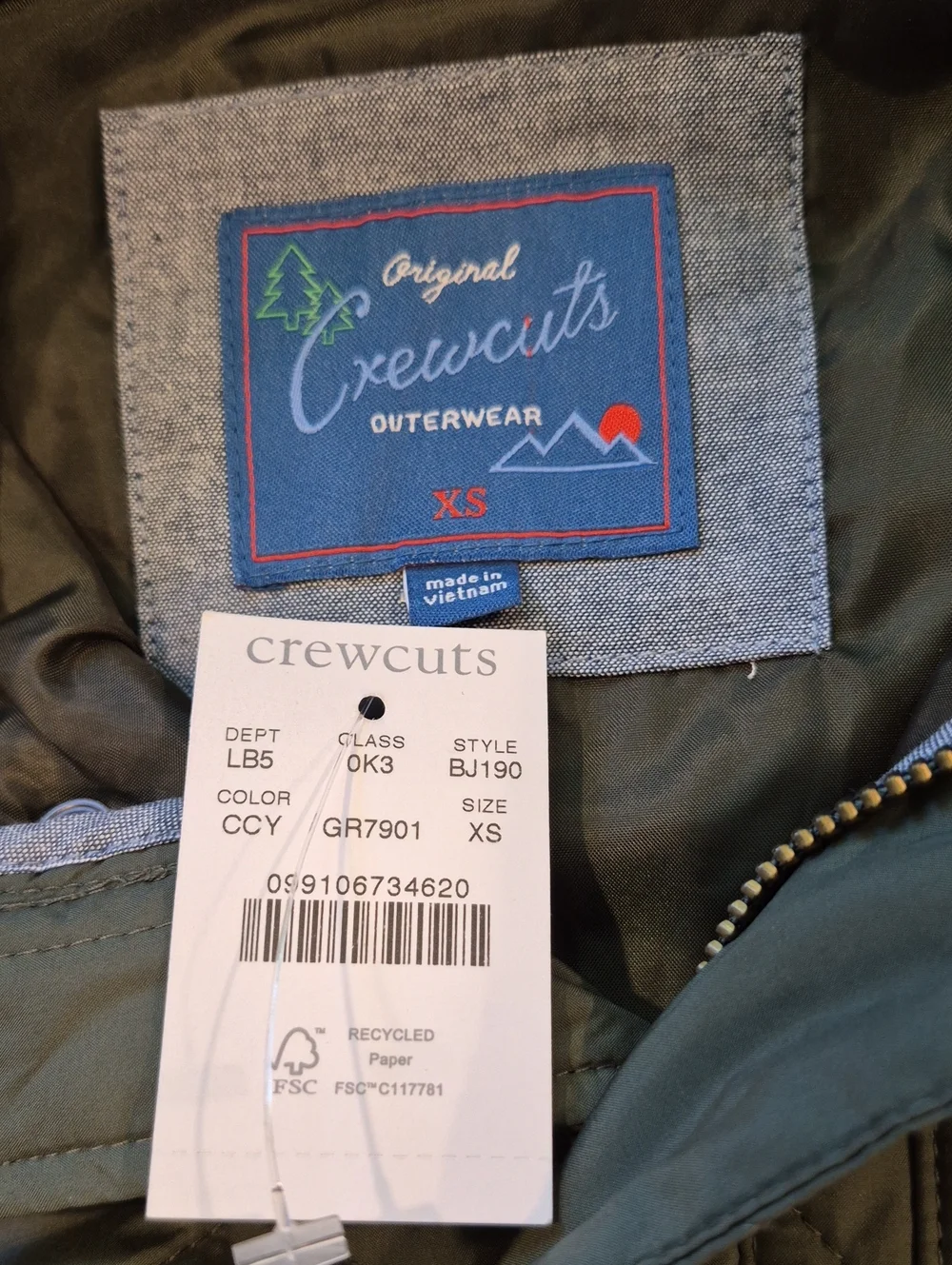 J.Crew Crewcuts Quilted Field Jacket